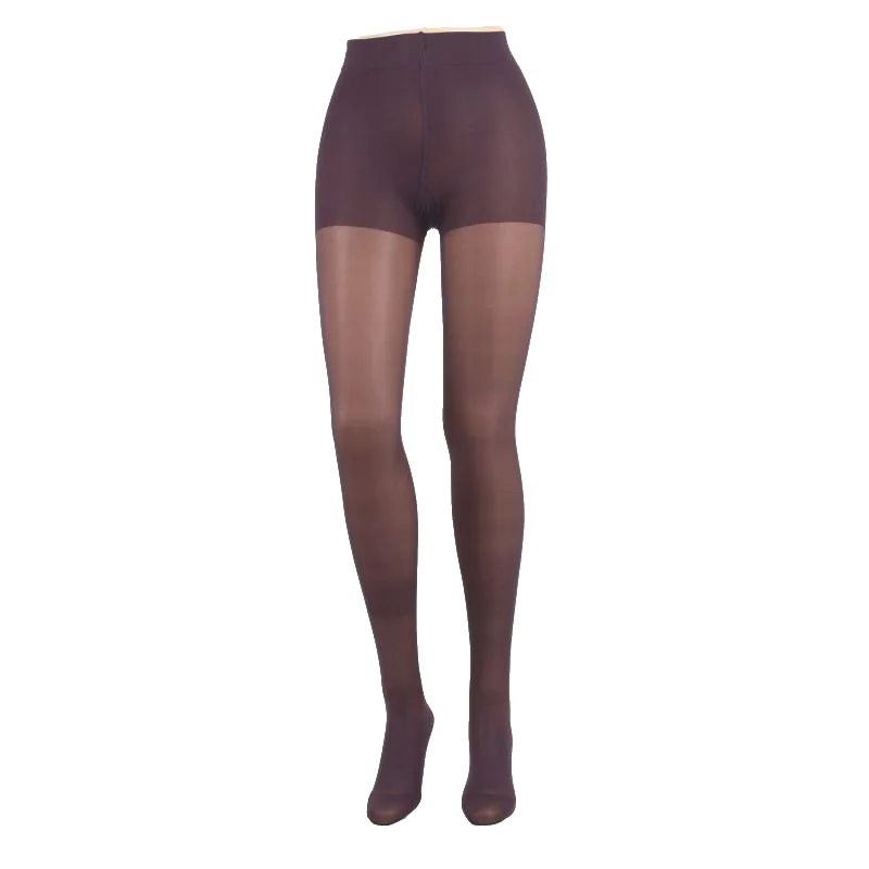 Compressana Calypso 140 Stützstrumpfhose in aubergine, nahezu blickdicht, Stützklasse III