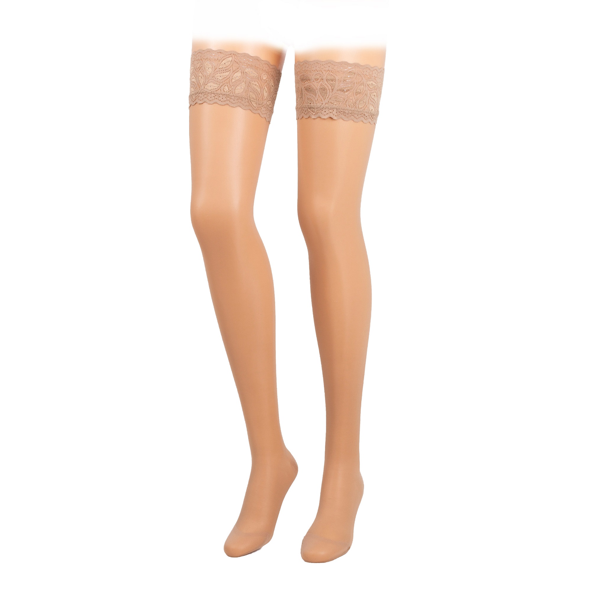 CALYPSO 140 DEN Stütz-Schenkelstrümpfe mit Spitzenhaftband CALYPSO 140 DEN Stütz-Schenkelstrümpfe mit Spitzenhaftband